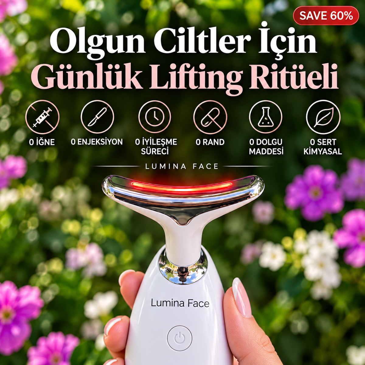 Lumina Face™ Ultra Lift – Yüz ve Boyun Terapi Cihazı